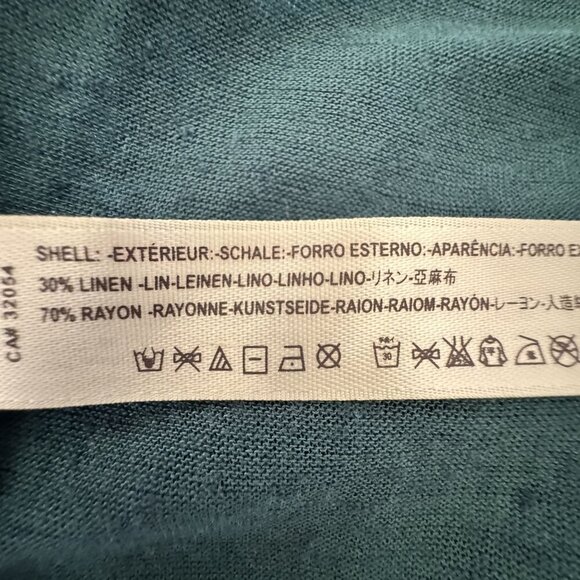 FP Beach Free People 3/4 Ballon Sleeve Ruffle Hem Loose Fit Tunic Blouse Size XS - Picture 11 of 14